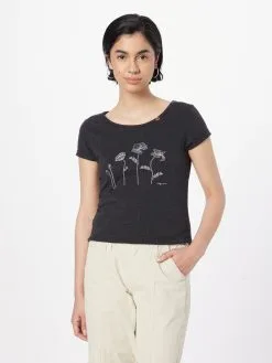 Ragwear T-shirts Shirt MINT Dames Antraciet -Ragwear Verkoopwinkel 04269da5ce693508e3a886dd2a864890