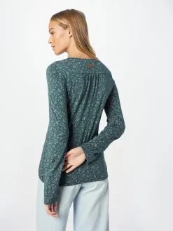 Ragwear Longsleeves Shirt PINCHI Dames Donkergroen -Ragwear Verkoopwinkel 053ea39fa177584986931693e9cdc238