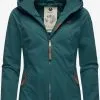 Ragwear Tussenjassen Tussenjas Dizzie Dames Smaragd