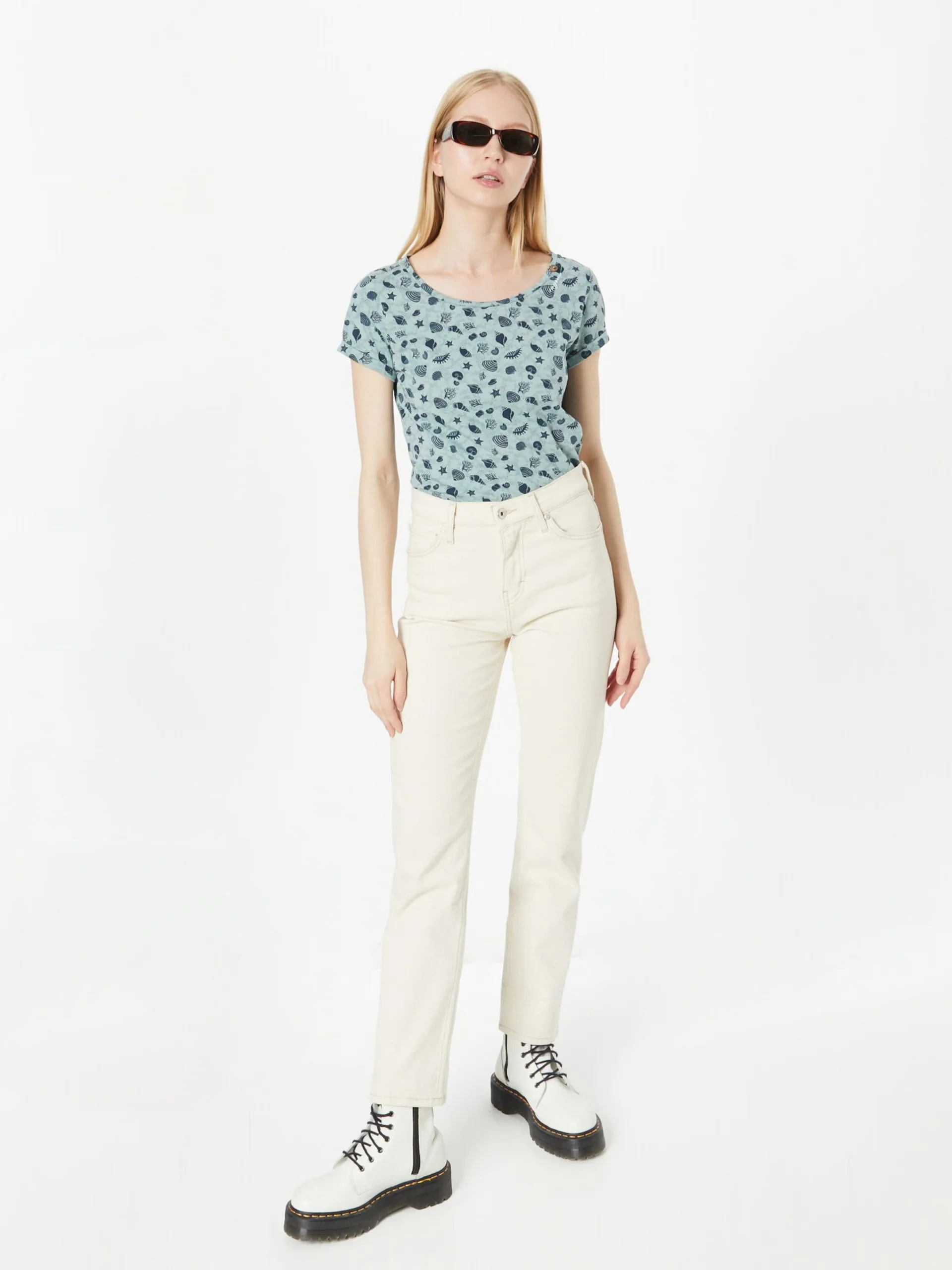 Ragwear T-shirts Shirt Dames Marine / Aqua 5 Ragwear T-shirts Shirt Dames Marine / Aqua - Afbeelding 5