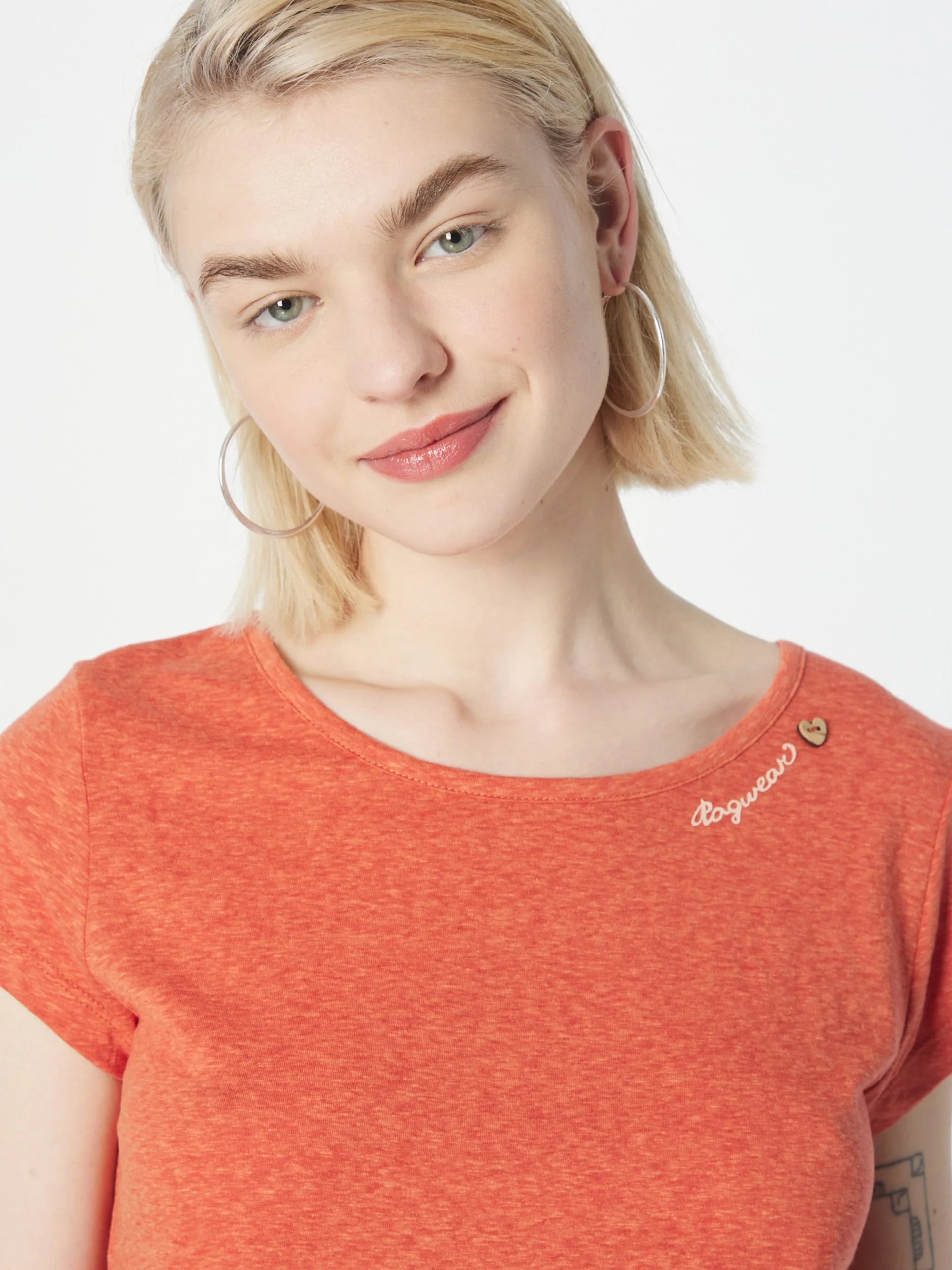 Ragwear T-shirts Shirt MINTT Dames Oranje Gemêleerd 2 Ragwear T-shirts Shirt MINTT Dames Oranje Gemêleerd - Afbeelding 2