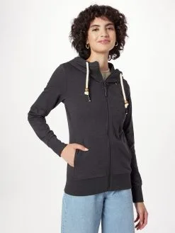 Ragwear Sweatvesten Sweatvest PAYA Dames Zwart -Ragwear Verkoopwinkel 0f340d9bbb20295dc46c16f7bfaf623a