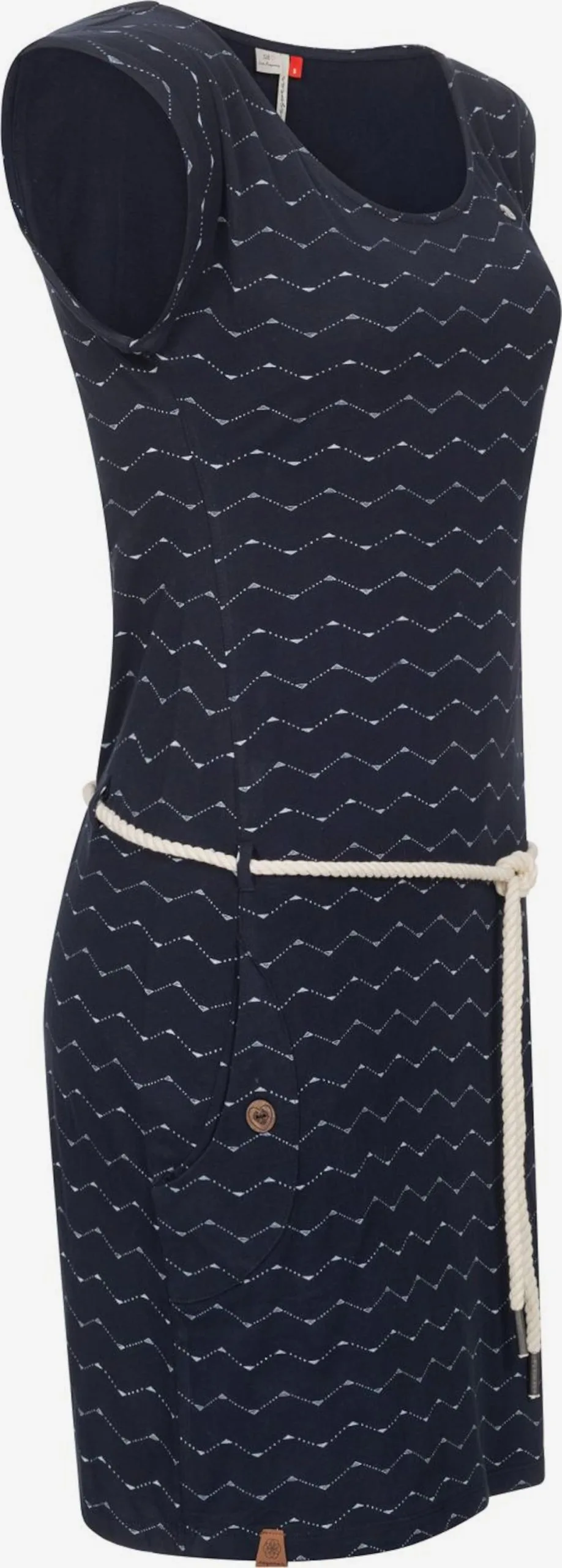 Ragwear Zomerjurken Zomerjurk Tag Zig Zag Dames Nachtblauw 2 Ragwear Zomerjurken Zomerjurk Tag Zig Zag Dames Nachtblauw - Afbeelding 2