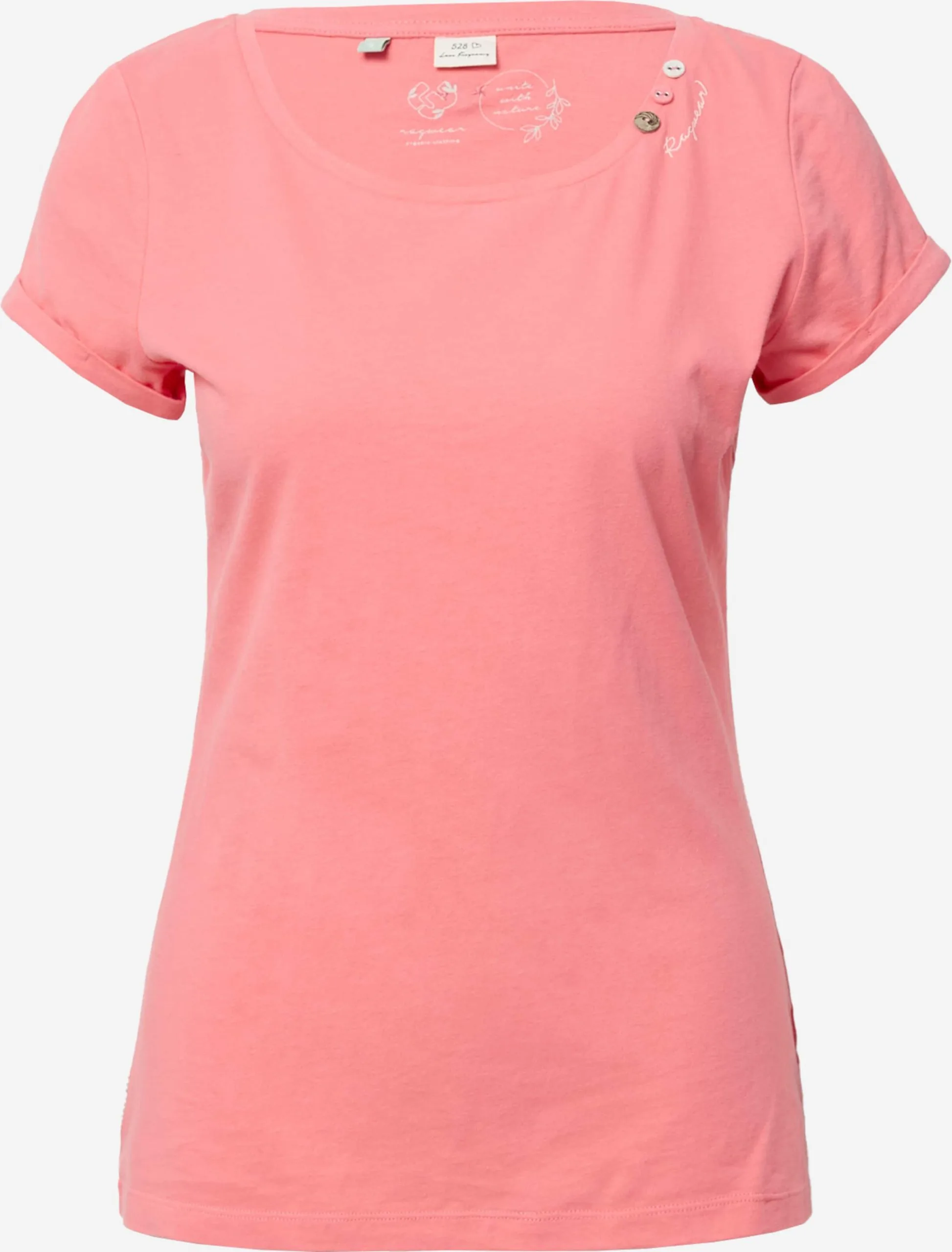 Ragwear T-shirts Shirt FLORAH Dames Zalm Roze 1 Ragwear T-shirts Shirt FLORAH Dames Zalm Roze