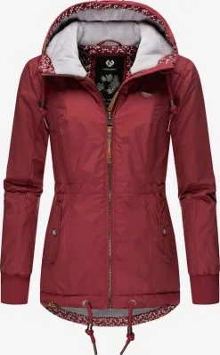 Ragwear Outdoor Jassen Functionele Jas Danka Dames Wijnrood