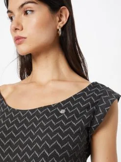 Ragwear Zomerjurken Zomerjurk Tag Zig Zag Dames Zwart Gemêleerd -Ragwear Verkoopwinkel 16858caafa85d11717a57efd4b125ce7