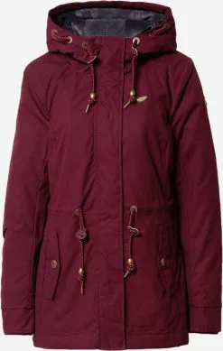 Ragwear Tussenjassen Tussenjas Monadis Dames Bordeaux