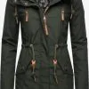 Ragwear Parkas Winterparka Elsie Dames Donkergroen