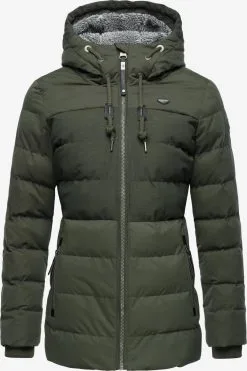 Ragwear Winterjassen Winterjas Quantic Dames Olijfgroen -Ragwear Verkoopwinkel 171984f8be2a0f1285e2d71b7e4771ab