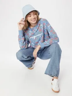 Ragwear Sweatshirts Sweatshirt JAVVA Dames Smoky Blue / Lichtblauw -Ragwear Verkoopwinkel 175c572f6d23e61f3c15b840a9bbd9ff