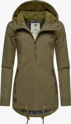 Ragwear Outdoor Jassen Functionele Jas Zuzka Dames Olijfgroen
