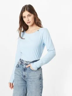 Ragwear Longsleeves Shirt FLORAH Dames Pastelblauw -Ragwear Verkoopwinkel 1826f58324d948242e8ed1f195a99ab9