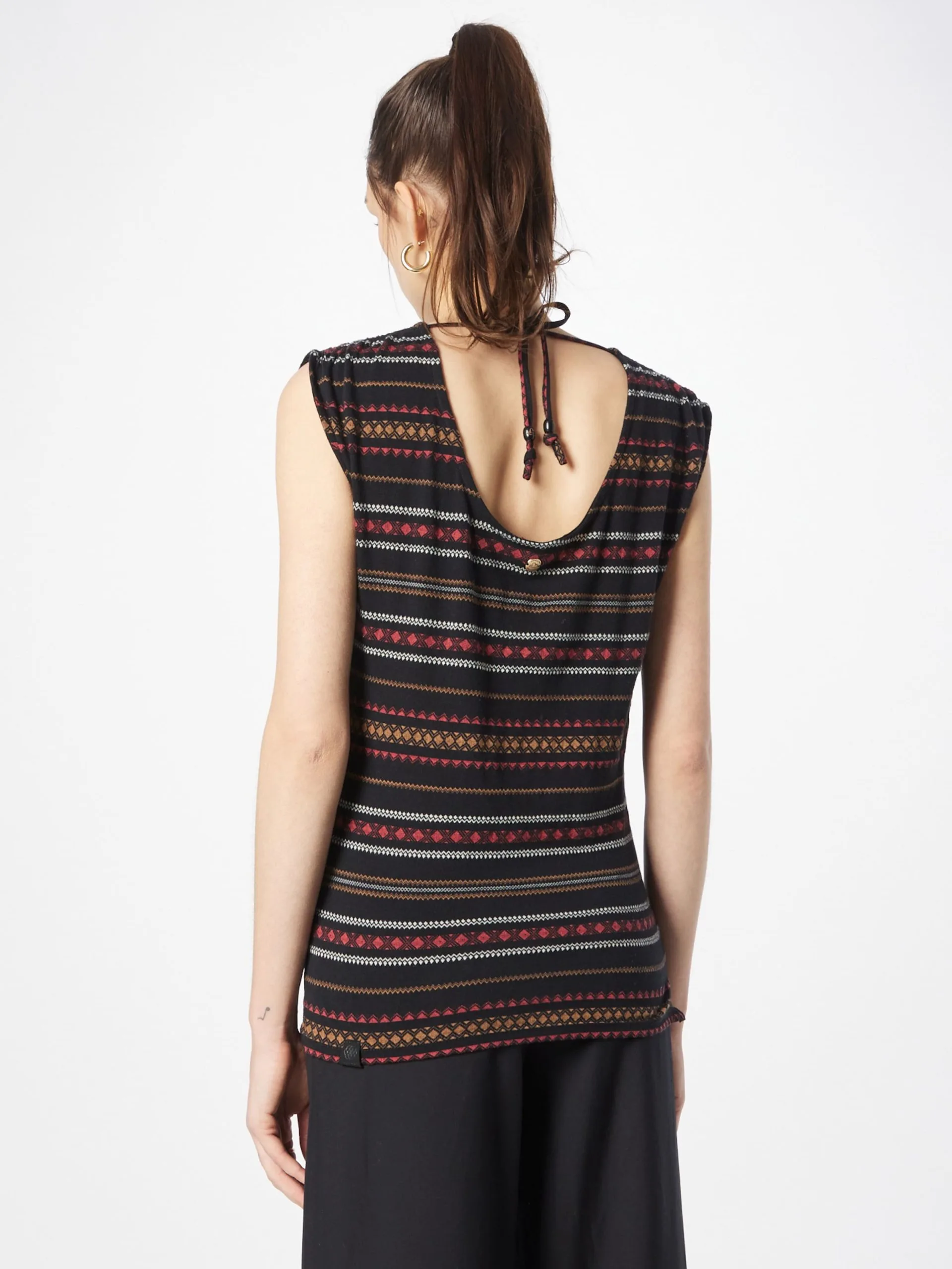 Ragwear T-shirts Shirt GREETA Dames Zwart 4 Ragwear T-shirts Shirt GREETA Dames Zwart - Afbeelding 4