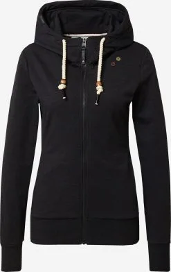 Ragwear Sweatvesten Sweatvest PAYA Dames Zwart