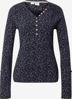 Ragwear Longsleeves Shirt PINCH PRINT Dames Navy