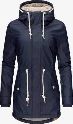 Ragwear Parkas Winterparka Monadis Dames Navy -Ragwear Verkoopwinkel 29802865848e627f41aa522618185fd1
