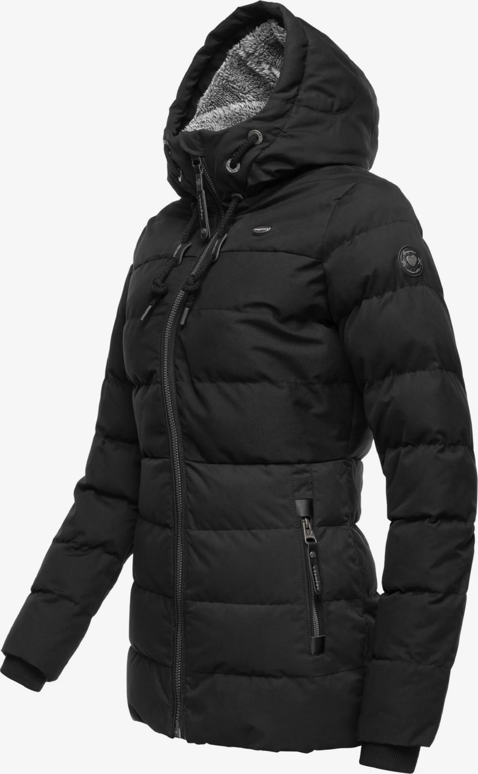 Ragwear Winterjassen Winterjas Quantic Dames Zwart 2 Ragwear Winterjassen Winterjas Quantic Dames Zwart - Afbeelding 2