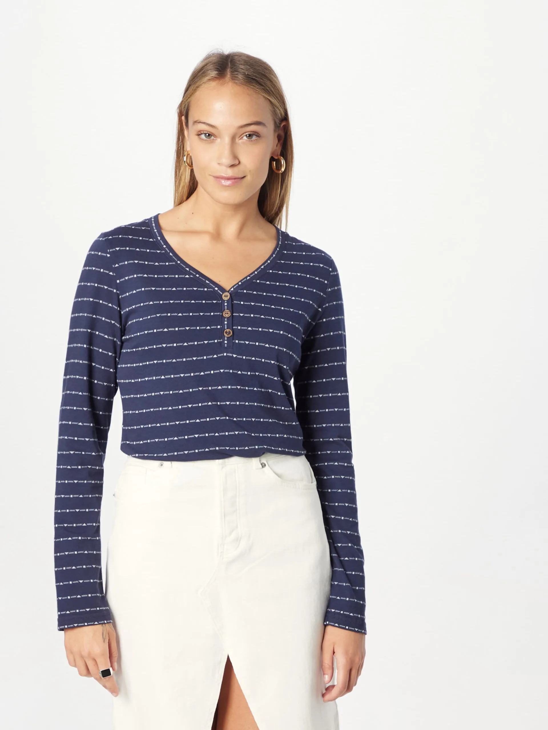 Ragwear Longsleeves Shirt PINKKI Dames Navy 3 Ragwear Longsleeves Shirt PINKKI Dames Navy - Afbeelding 3