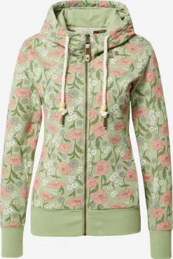 Ragwear Sweatvesten Sweatvest PAYA Dames Pastelgroen