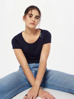 Ragwear Longsleeves Shirt FLORAH Dames Navy / Lichtblauw -Ragwear Verkoopwinkel 33561dd431337ad6f0893066a165f21d