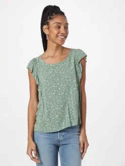 Ragwear Blouse Tops Blouse ODDILE Dames Groen -Ragwear Verkoopwinkel 3358eb7d70d52cd499db3d4a914599b5