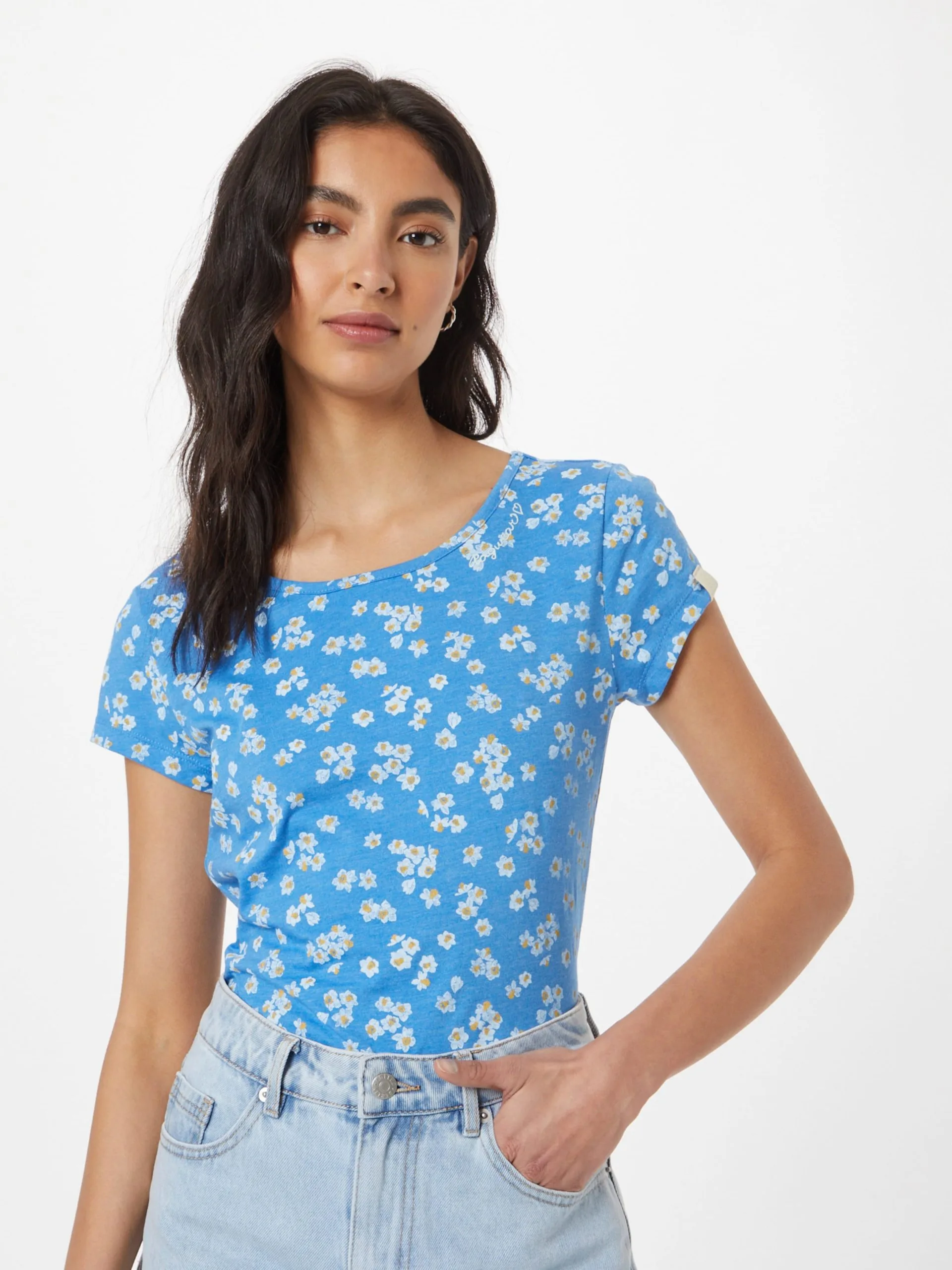 Ragwear T-shirts Shirt Dames Azuur / Hemelsblauw 3 Ragwear T-shirts Shirt Dames Azuur / Hemelsblauw - Afbeelding 3