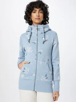 Ragwear Sweatvesten Sweatvest NESKA Dames Lichtblauw -Ragwear Verkoopwinkel 36cb51c9e2c86a6a6926cf51a17cce8b