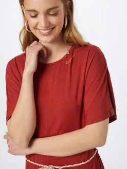 Ragwear Zomerjurken Zomerjurk KASS Dames Roestbruin -Ragwear Verkoopwinkel 391c46064180f1ea5ea8cc6f482512bd