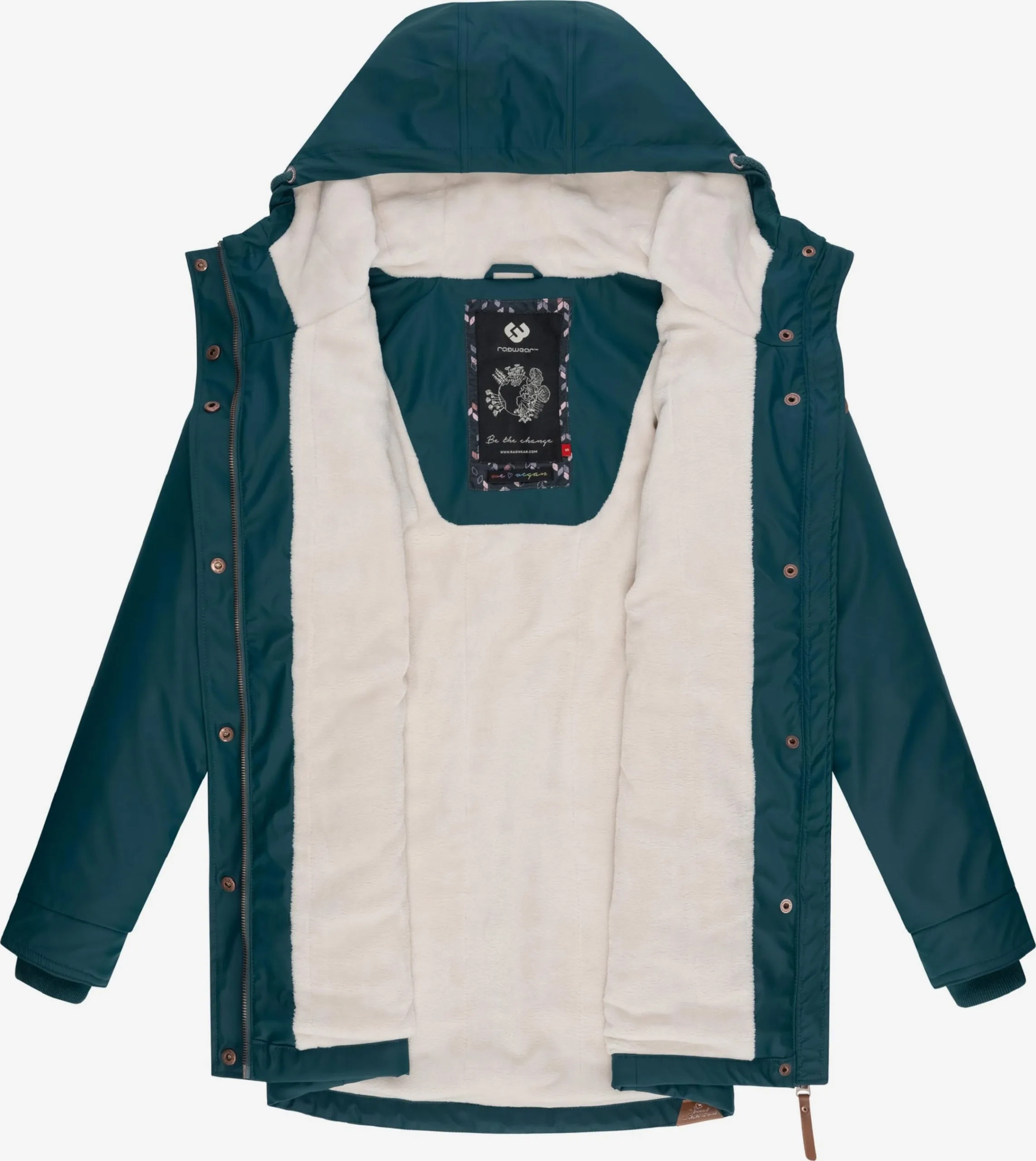 Ragwear Outdoor Jassen Functionele Jas Monadis Dames Groen 5 Ragwear Outdoor Jassen Functionele Jas Monadis Dames Groen - Afbeelding 5