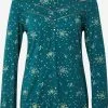 Ragwear Longsleeves Shirt CHAMBERY Dames Petrol / Pastelgroen