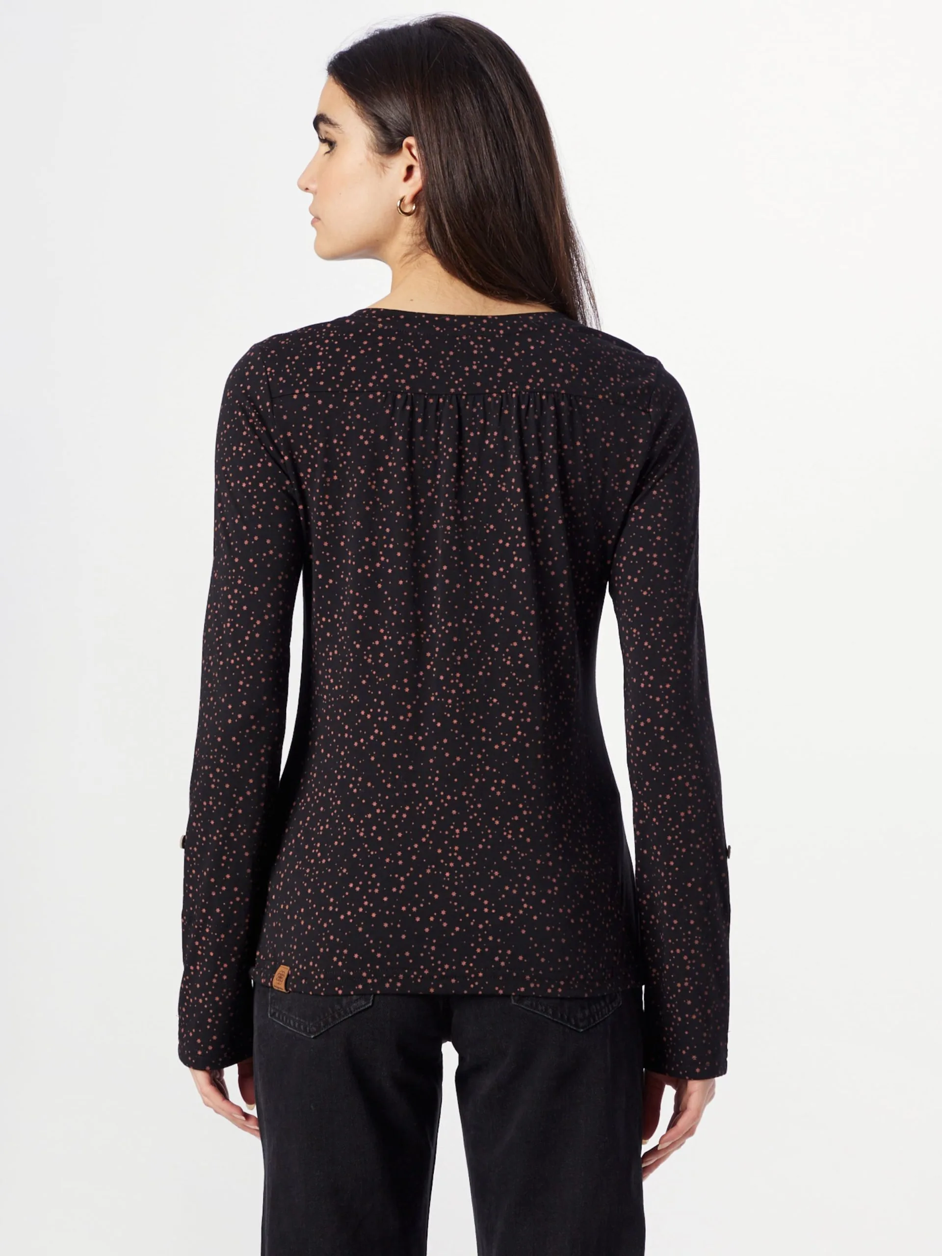 Ragwear Longsleeves Shirt Dames Zwart 4 Ragwear Longsleeves Shirt Dames Zwart - Afbeelding 4