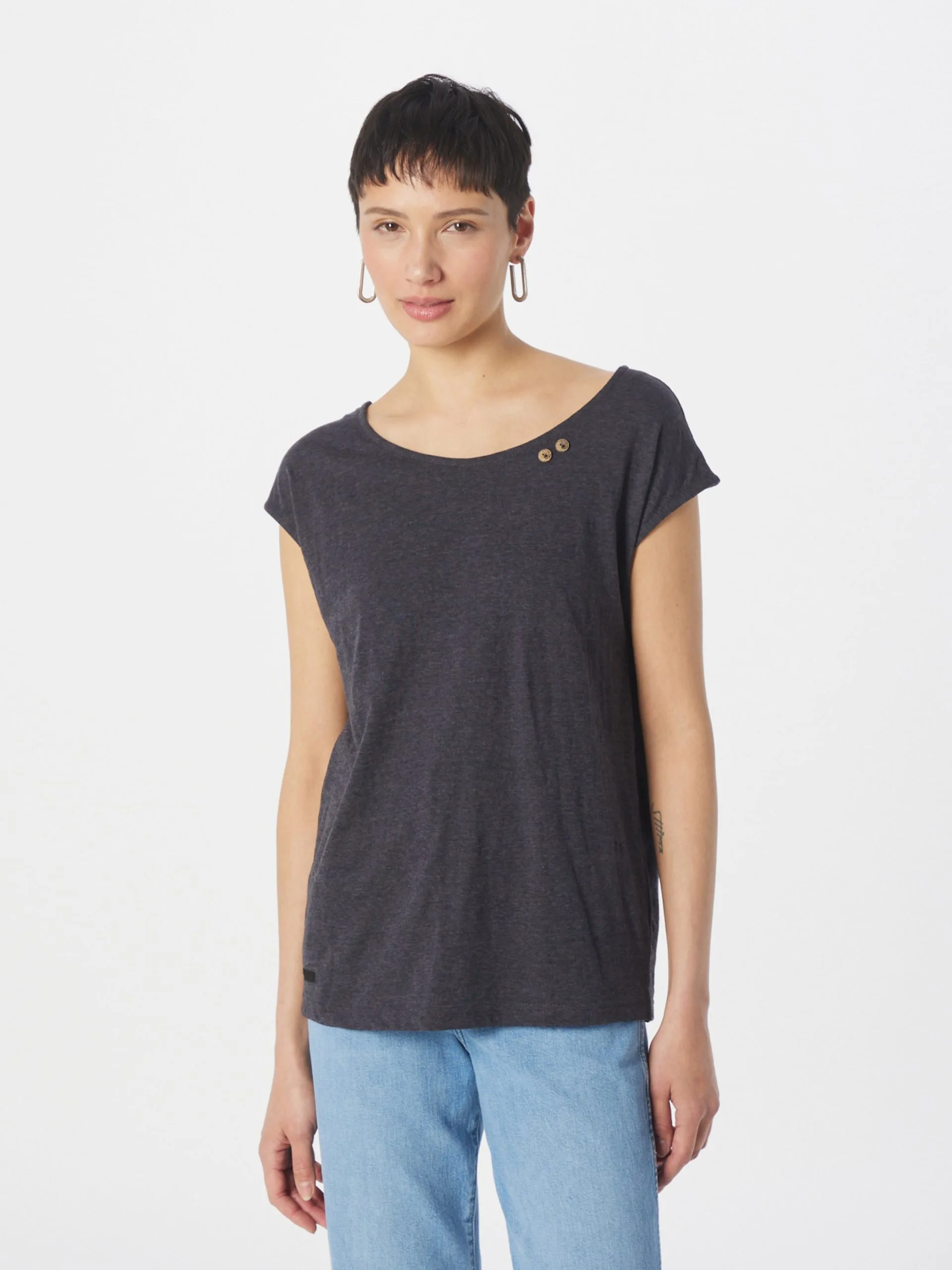 Ragwear T-shirts Shirt SOFFIA Dames Donkergrijs 3 Ragwear T-shirts Shirt SOFFIA Dames Donkergrijs - Afbeelding 3