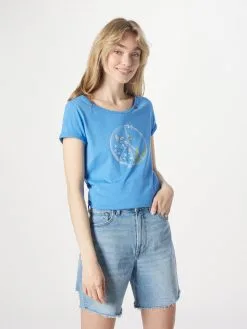 Ragwear T-shirts Shirt Dames Hemelsblauw -Ragwear Verkoopwinkel 4363417583e1092b9280d9f5f39378d8