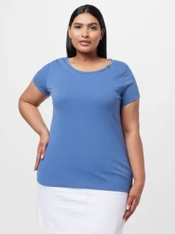 T-shirts Shirt FLORAH Dames Smoky Blue -Ragwear Verkoopwinkel 4677a7e6cc74e93871c596e6217b6e46