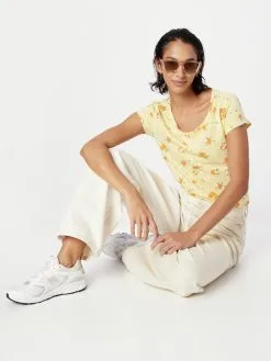 Ragwear T-shirts Shirt Dames Lichtgeel -Ragwear Verkoopwinkel 4deba3ba83c0dfb308b612ef0176c07a