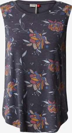 Ragwear Mouwloze Shirts Top VALENCA Dames Nachtblauw / Hemelsblauw