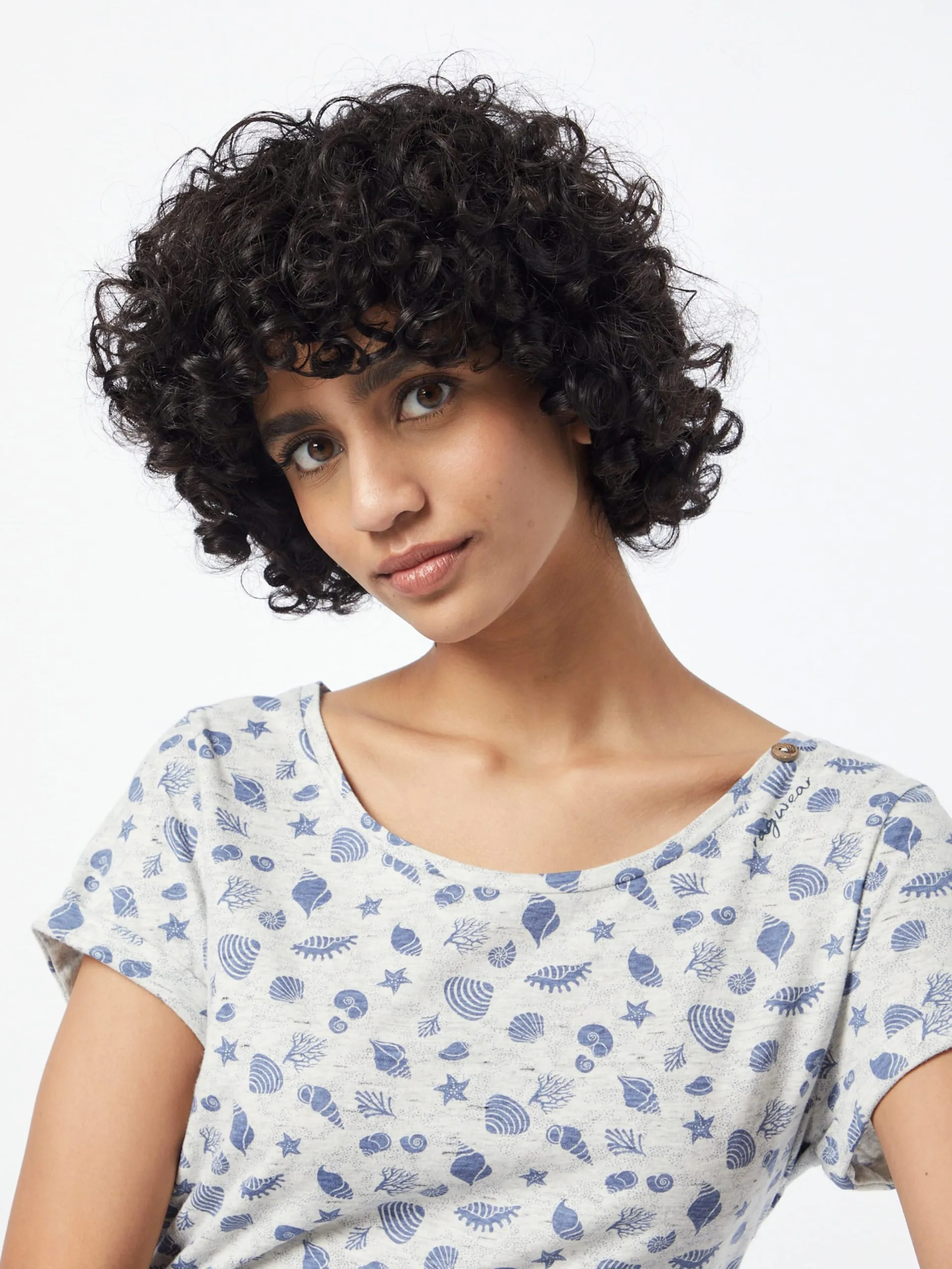 Ragwear T-shirts Shirt FLORAH Dames Wit Gemêleerd 2 Ragwear T-shirts Shirt FLORAH Dames Wit Gemêleerd - Afbeelding 2