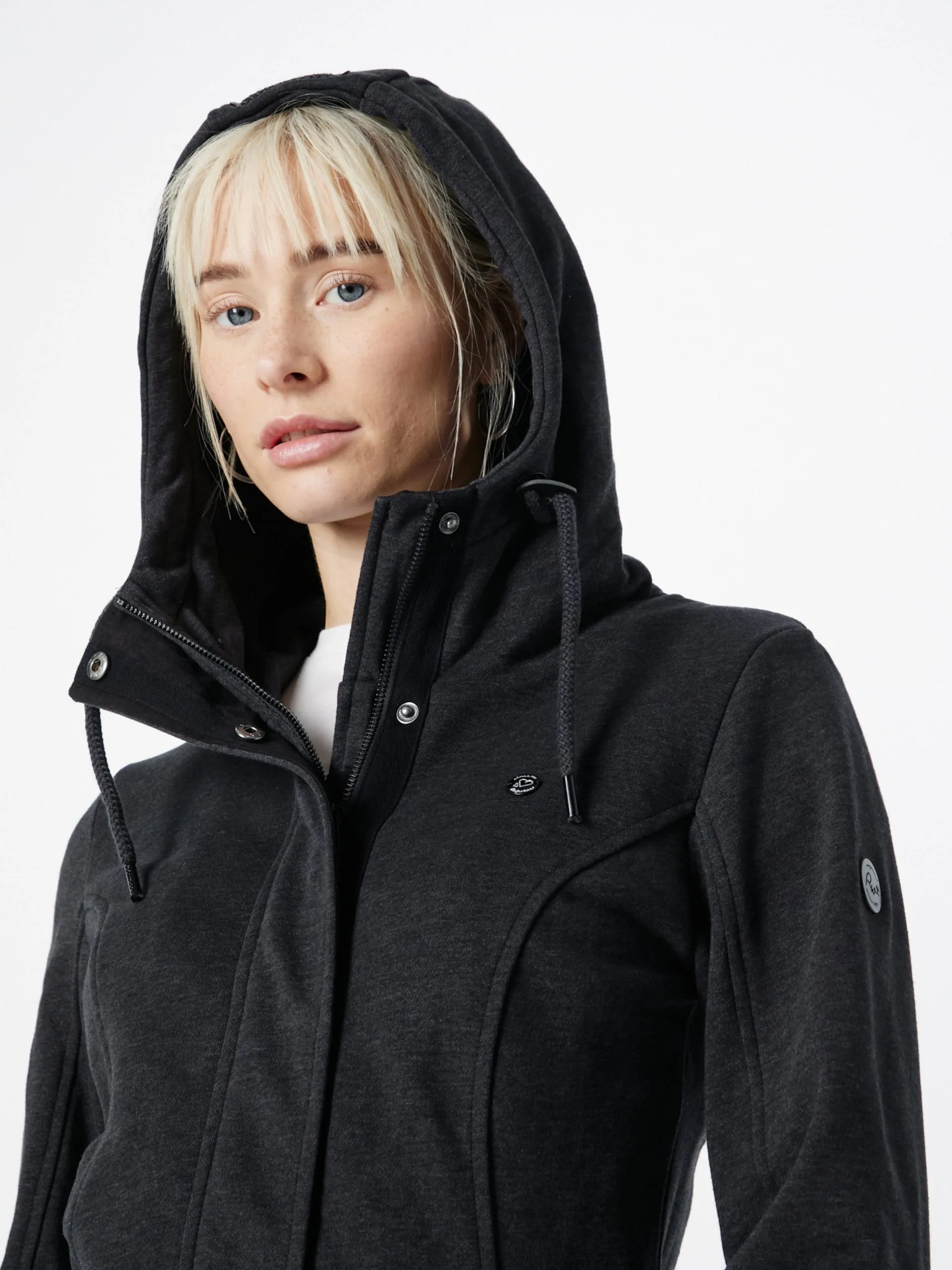 Ragwear Sweatvesten Sweatvest LETTI Dames Zwart 2 Ragwear Sweatvesten Sweatvest LETTI Dames Zwart - Afbeelding 2