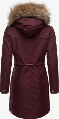 Ragwear Parkas Winterparka Tawny Dames Wijnrood -Ragwear Verkoopwinkel 59f1c6dd45777a15e8a69260deaf811c
