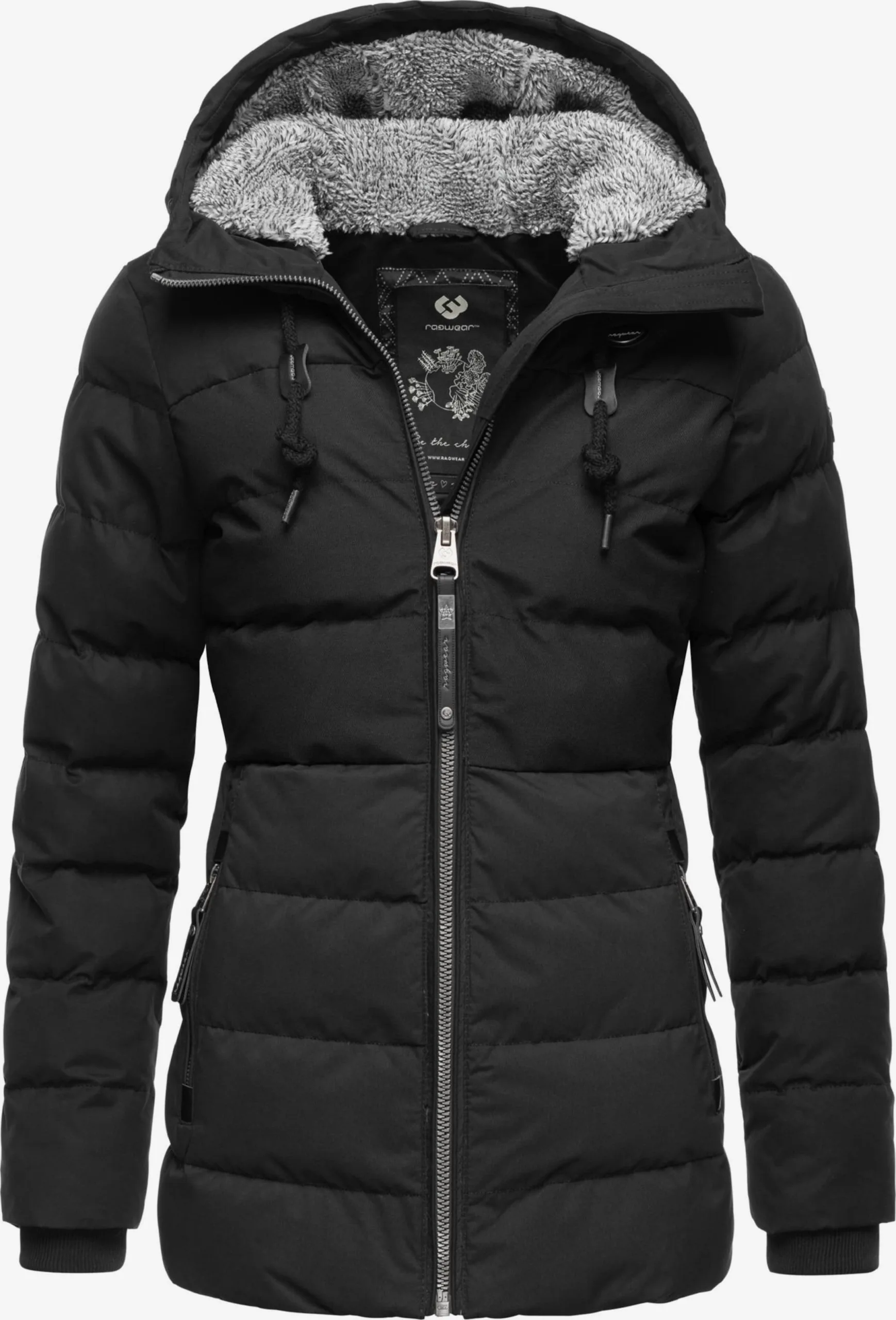 Ragwear Winterjassen Winterjas Quantic Dames Zwart 1 Ragwear Winterjassen Winterjas Quantic Dames Zwart