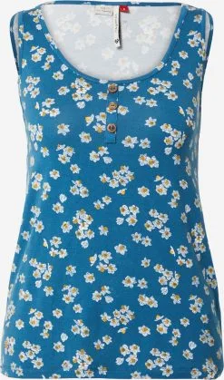 Ragwear Tanktops Top PINNA Dames Royal Blue/koningsblauw