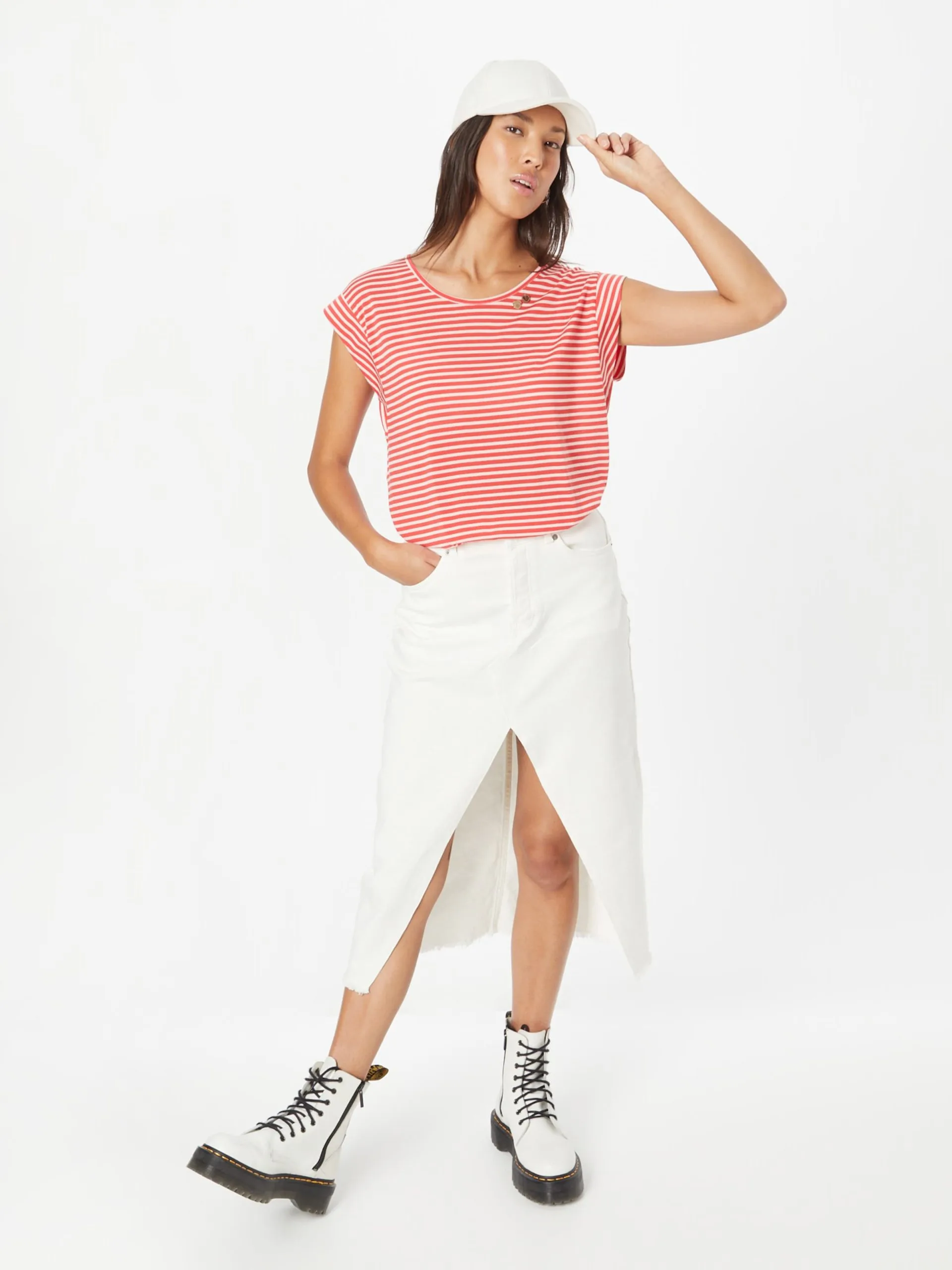 Ragwear T-shirts Shirt TULSA Dames Rood 5 Ragwear T-shirts Shirt TULSA Dames Rood - Afbeelding 5