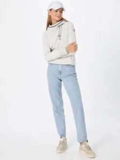 Ragwear Hoodies Sweatshirt Dames Wit Gemêleerd -Ragwear Verkoopwinkel 68a18544076f987dcc49d540ddab5af5