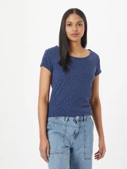 Ragwear T-shirts Shirt MINTT Dames Lichtblauw / Donkerblauw -Ragwear Verkoopwinkel 692d1a92aa368a5af15f5ca8dd688e54