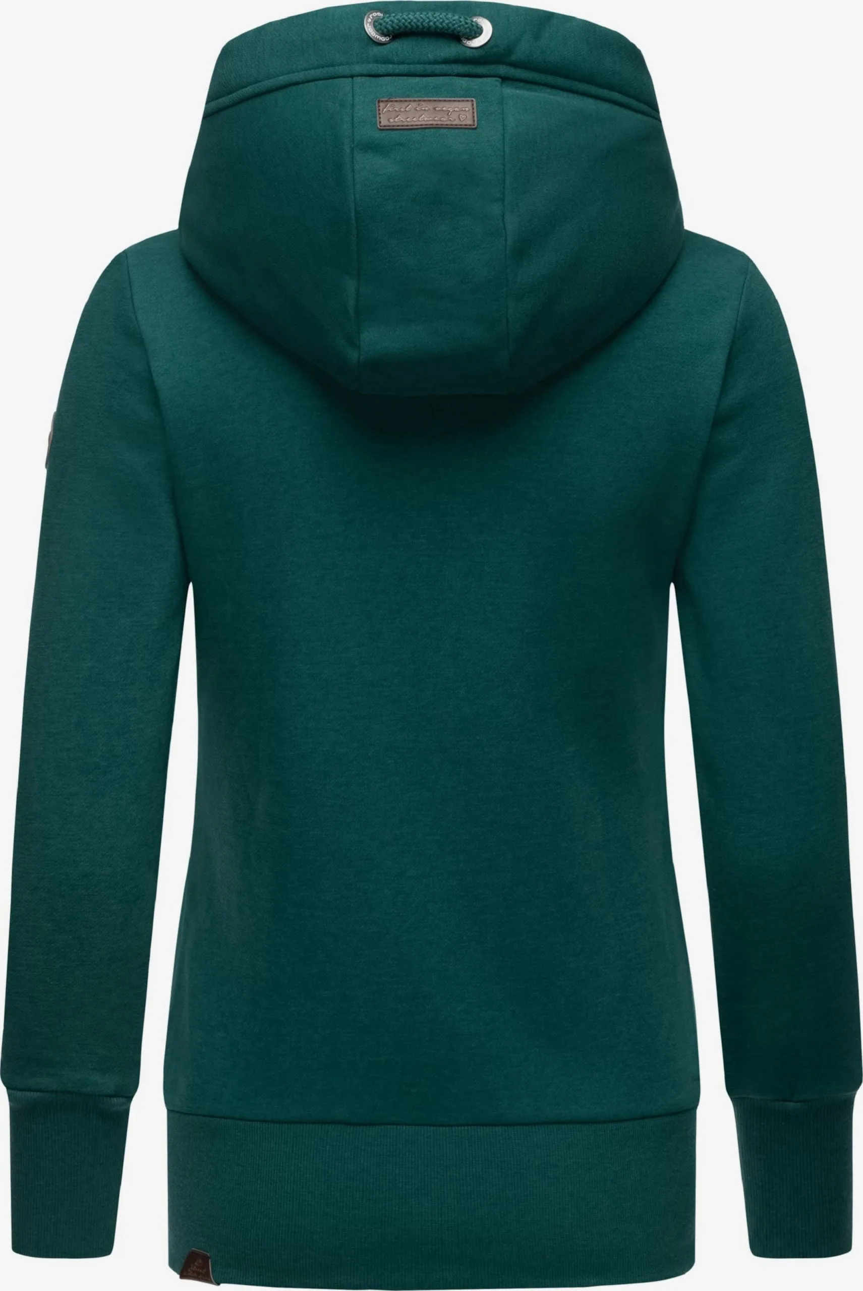 Ragwear Sweatvesten Sweatvest Neska Dames Smaragd 3 Ragwear Sweatvesten Sweatvest Neska Dames Smaragd - Afbeelding 3