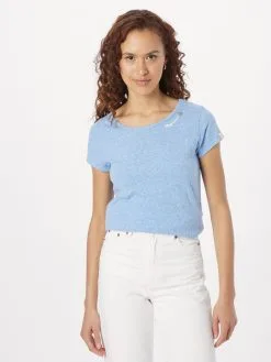 Ragwear T-shirts Shirt MINTT Dames Blauw Gemêleerd -Ragwear Verkoopwinkel 7032d79be24c27f66832cd5e96bd7ef2