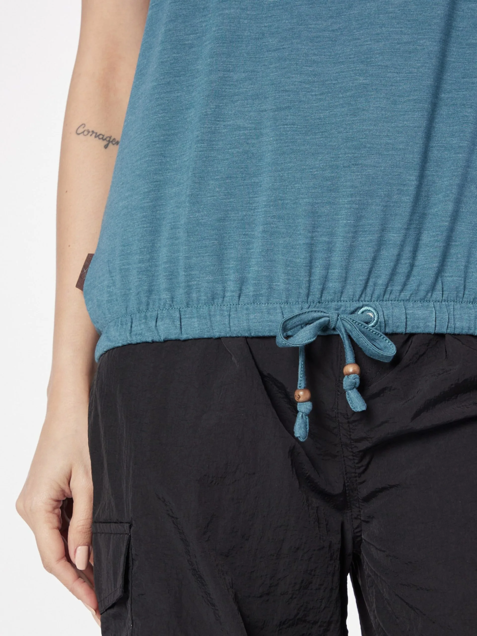 Ragwear T-shirts Shirt NICKA Dames Donkergroen 2 Ragwear T-shirts Shirt NICKA Dames Donkergroen - Afbeelding 2