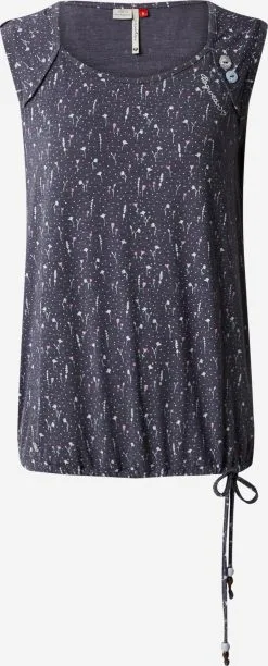 Ragwear Mouwloze Shirts Top MIKKE Dames Navy