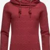 Ragwear Hoodies Sweatshirt Dames Wijnrood