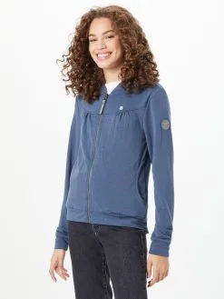 Ragwear Sweatvesten Sweatvest KENIA Dames Blauw Gemêleerd -Ragwear Verkoopwinkel 771dd13fa7e10f77c3f1b97fe836eb5e